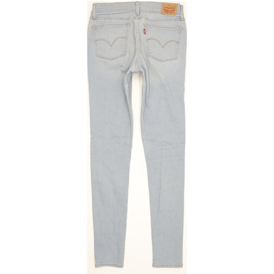 Levi's 710 Super Women Blue Skinny Slim Stretch Jeans W30 L31