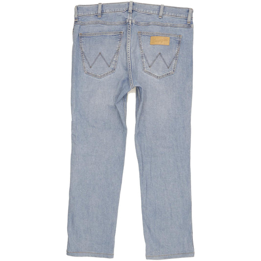 Wrangler Greensboro Men Blue Straight Regular Stretch Jeans W34 L27