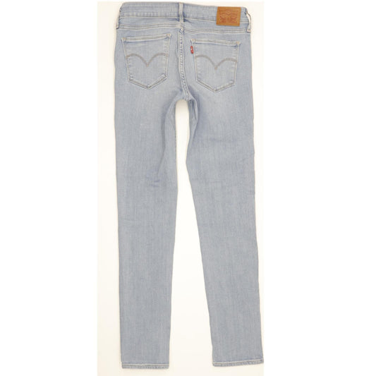Levi's 711 Women Blue Skinny Slim Stretch Jeans W27 L30