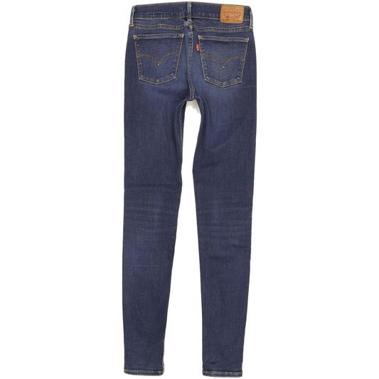 Levi's 710 Super Women Blue Skinny Slim Stretch Jeans W27 L31