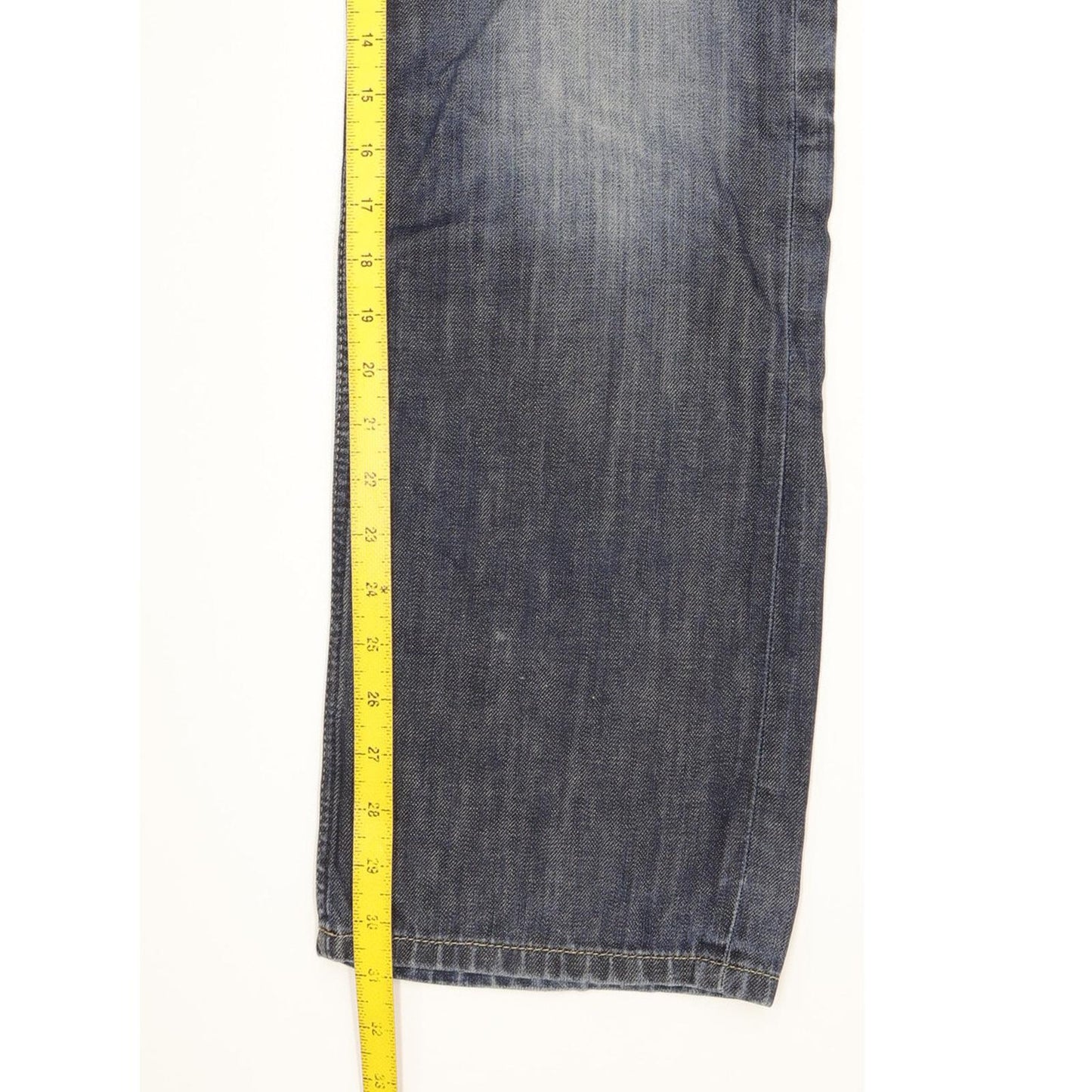 Mustang Michigan Men Blue Straight Slim Jeans W34 L31