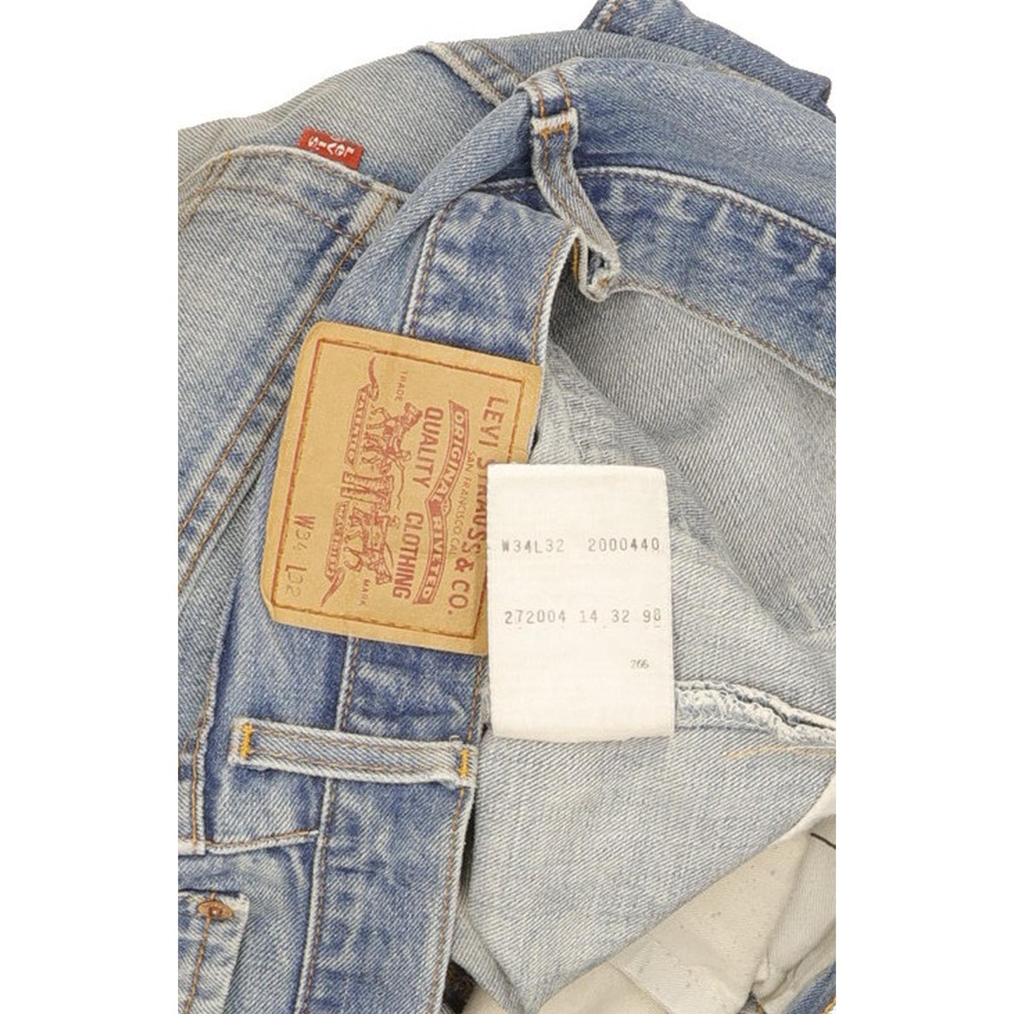 Levi's Men Blue Straight Regular Jeans W34 L32