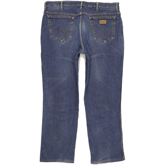 Wrangler Texas Men Blue Straight Regular Stretch Jeans W40 L30