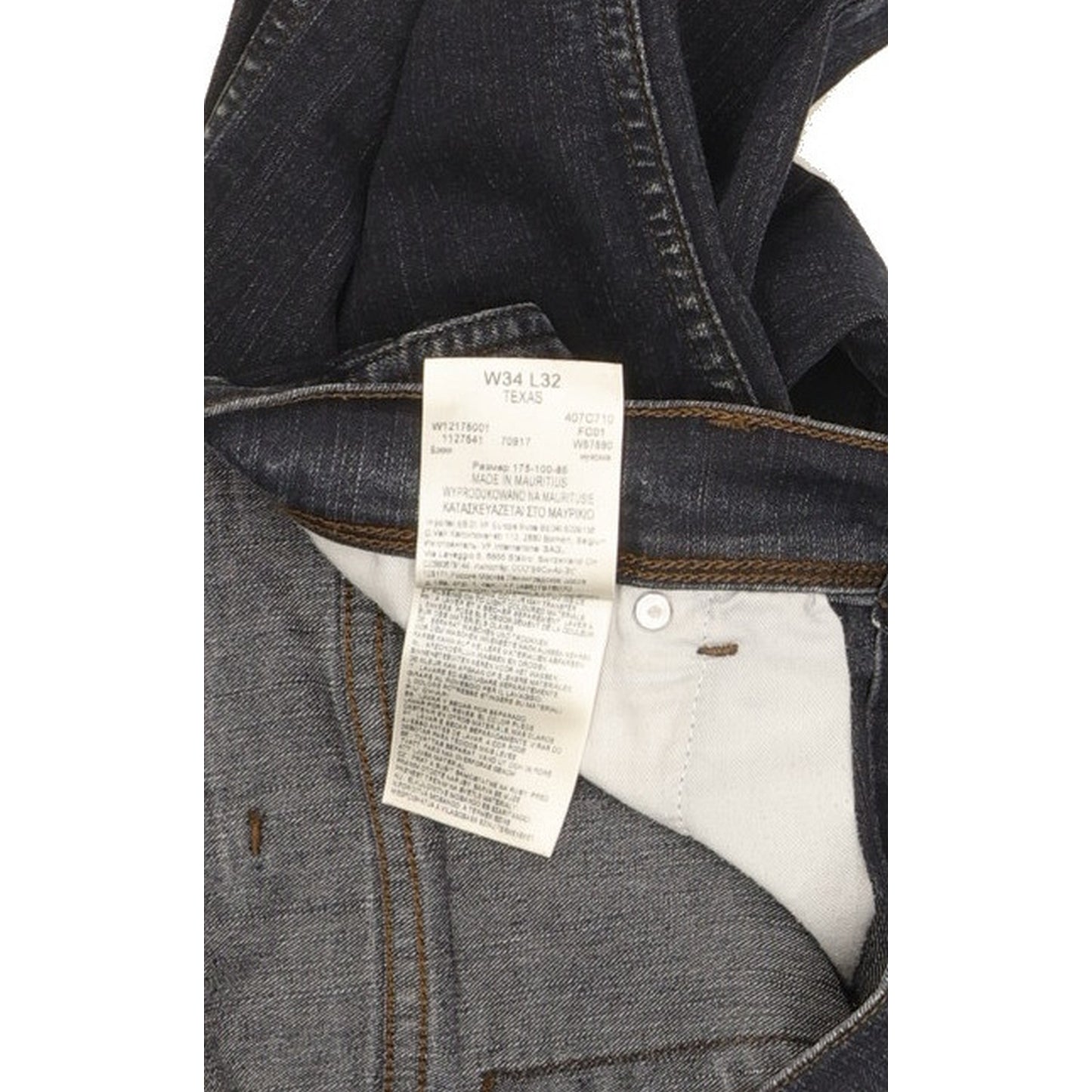 Wrangler Texas Men Blue Straight Regular Stretch Jeans W34 L32