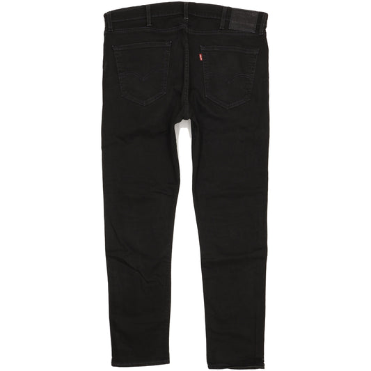 Levi's 512 Men Black Tapered Slim Stretch Jeans W38 L31