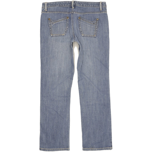 Lee Women Blue Straight Slim Stretch Jeans W32 L30