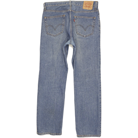 Levi's 505 Men Blue Straight Regular Jeans W34 L32