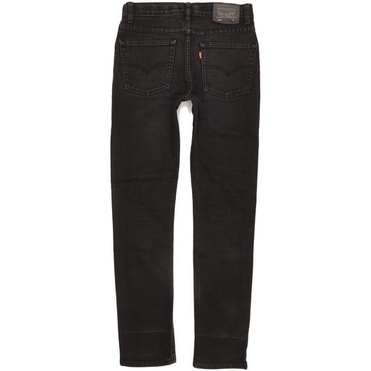 Levi's 510 Kids Black Skinny Slim Stretch Jeans W28 L30