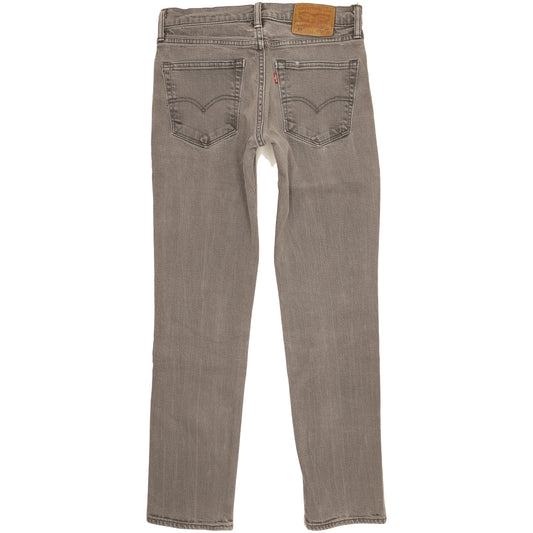 Levi's 511 Men Grey Straight Slim Stretch Jeans W32 L29