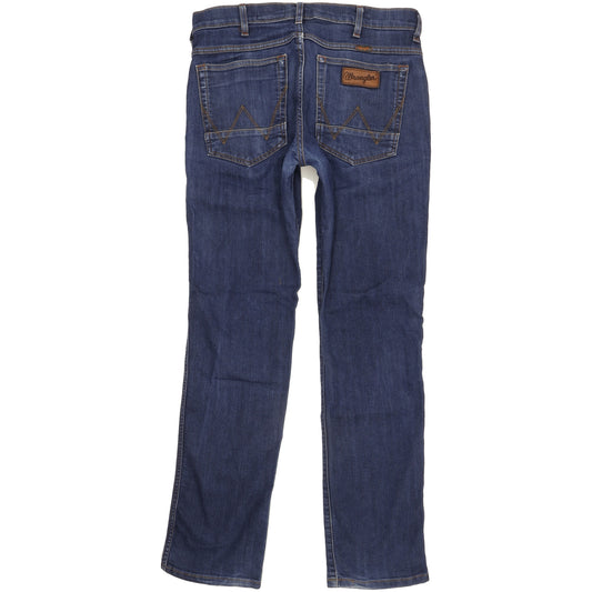 Wrangler Greensboro Men Blue Straight Regular Stretch Jeans W32 L31