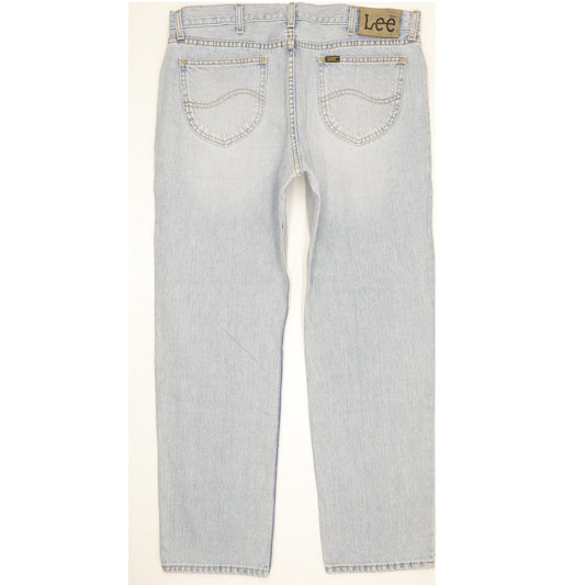 Lee Houston Men Blue Straight Regular Jeans W38 L30