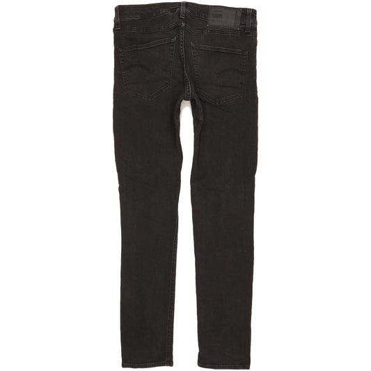 G-Star 3301 Deconstructed Men Black Straight Slim Stretch Jeans W32 L33