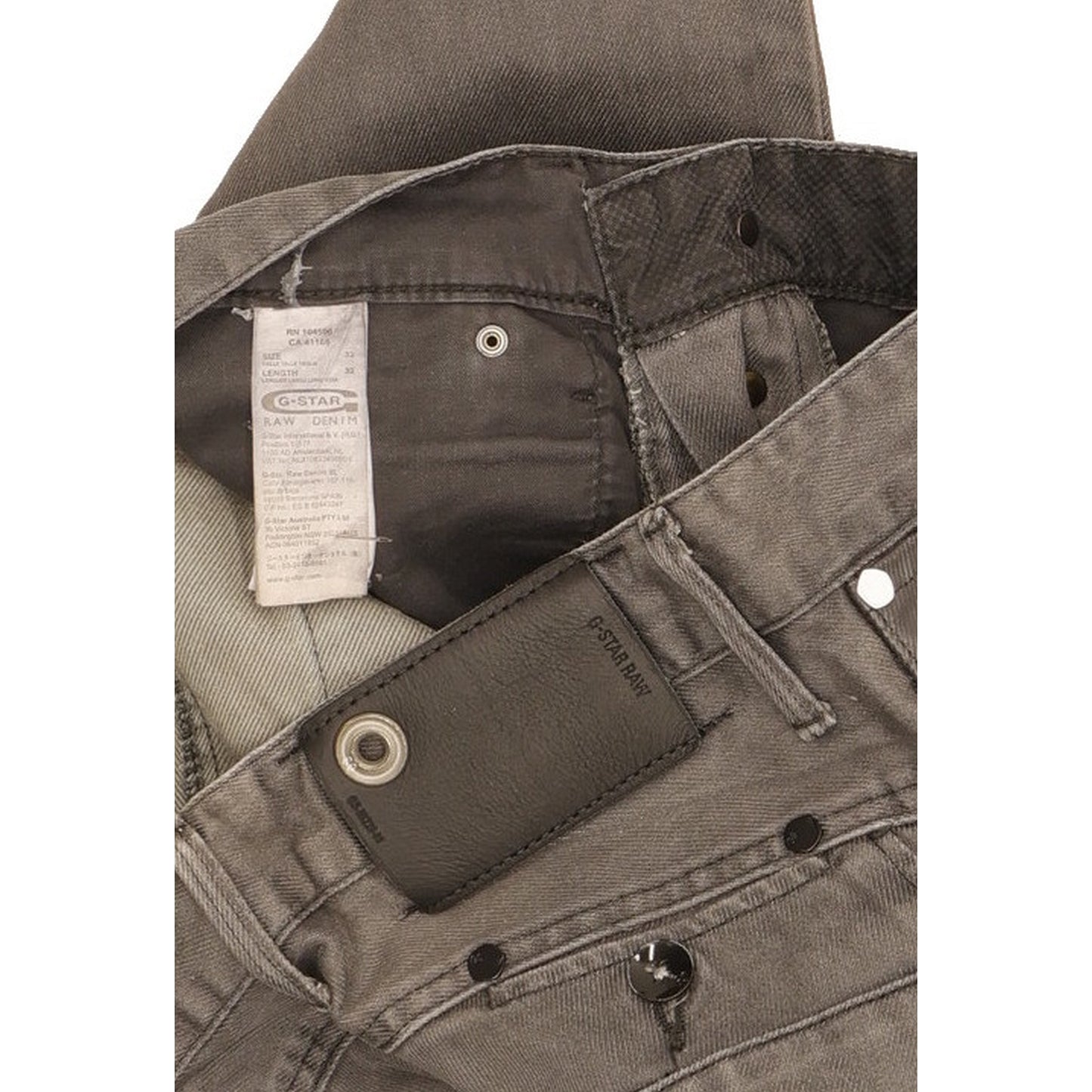 G-Star Space Nomads Men Grey Straight Regular Jeans W33 L32