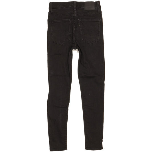 Levi's Mile Black Skinny Slim Stretch Jeans High Waisted W28 L27