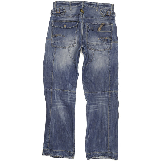 G-Star Trail 5620 Men Blue Straight Loose Jeans W34 L34