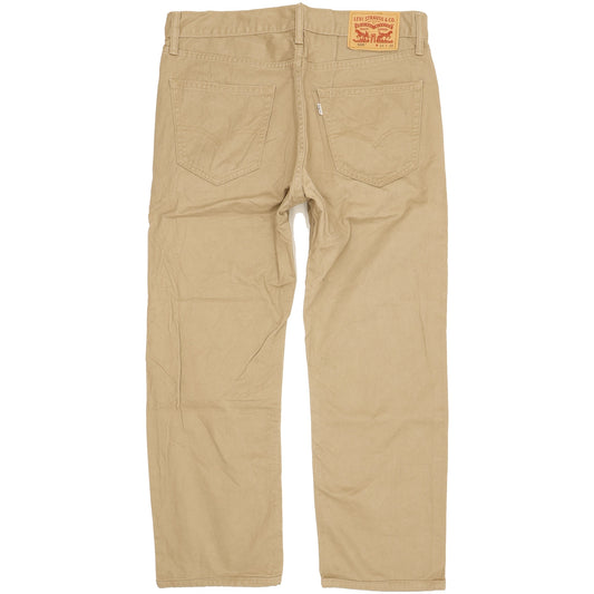 Levi's 505 Men Beige Straight Regular Jeans W34 L27