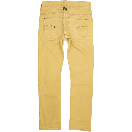 G-Star New Radar Men Yellow Straight Slim Stretch Jeans W31 L32