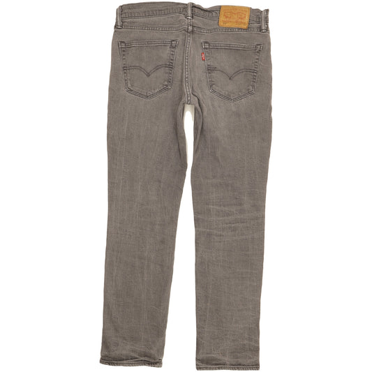 Levi's 511 Men Grey Straight Slim Stretch Jeans W34 L29
