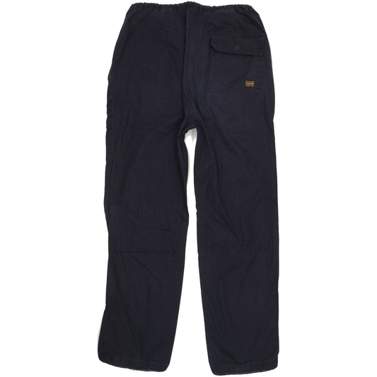 G-Star Desert Men Black Straight Regular Jogger Trousers W36 L34