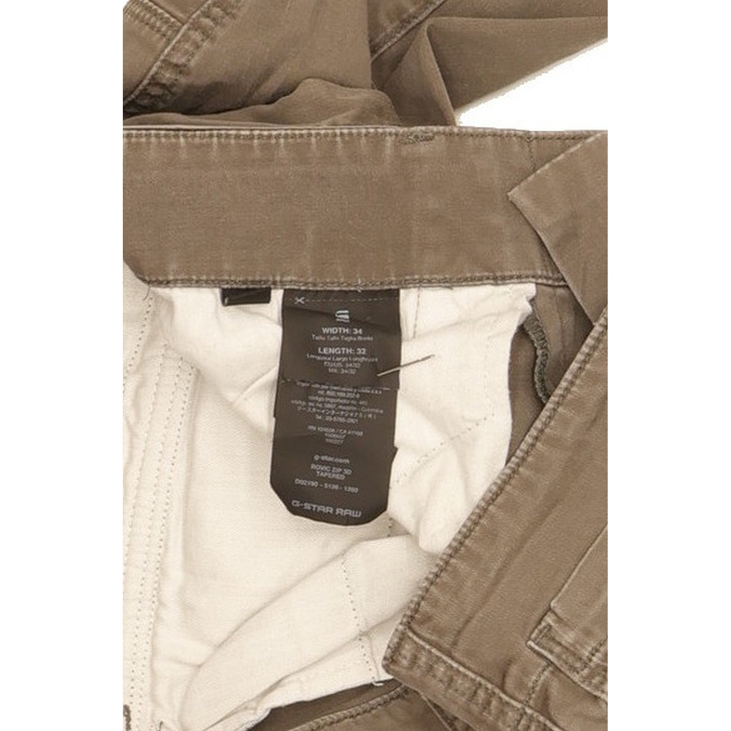 G-Star Rovic 3D Men Grey Tapered Loose Stretch Jeans W34 L32
