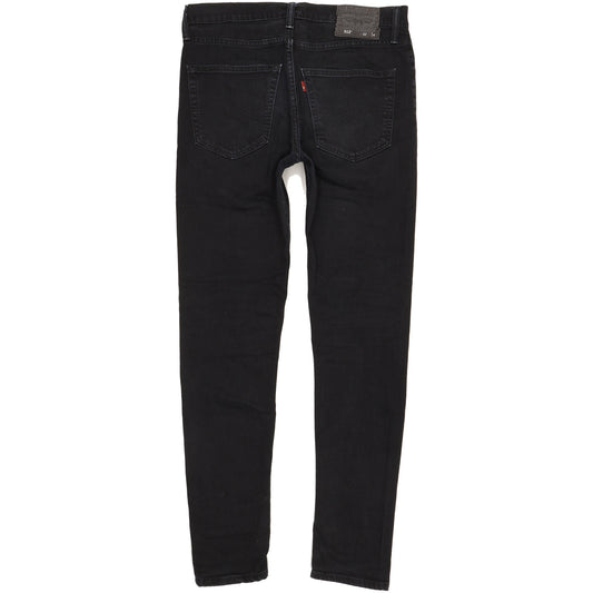 Levi's 512 Men Black Tapered Slim Stretch Jeans W32 L33