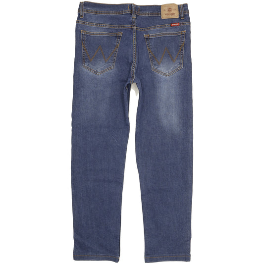 Wrangler Men Blue Straight Regular Jeans W34 L29