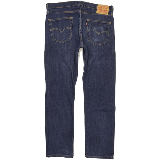 Levi's 513 Men Blue Straight Slim Stretch Jeans W34 L31