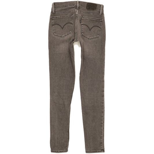 Levi's 710 Super Men Grey Skinny Slim Stretch Jeans W24 L27