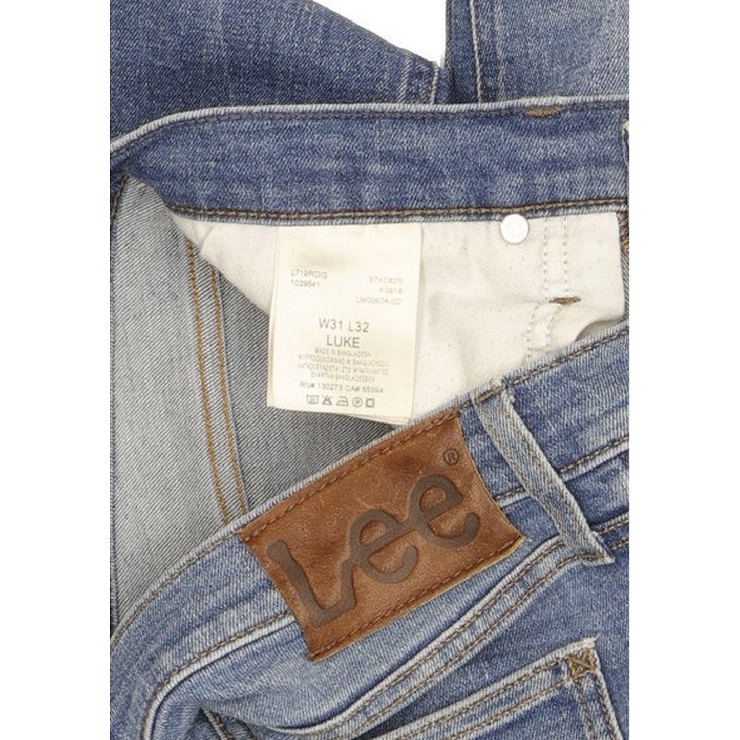 Lee Luke Men Blue Skinny Slim Stretch Jeans W31 L32