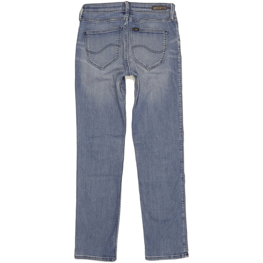 Lee Marion Women Blue Straight Regular Stretch Jeans W30 L30