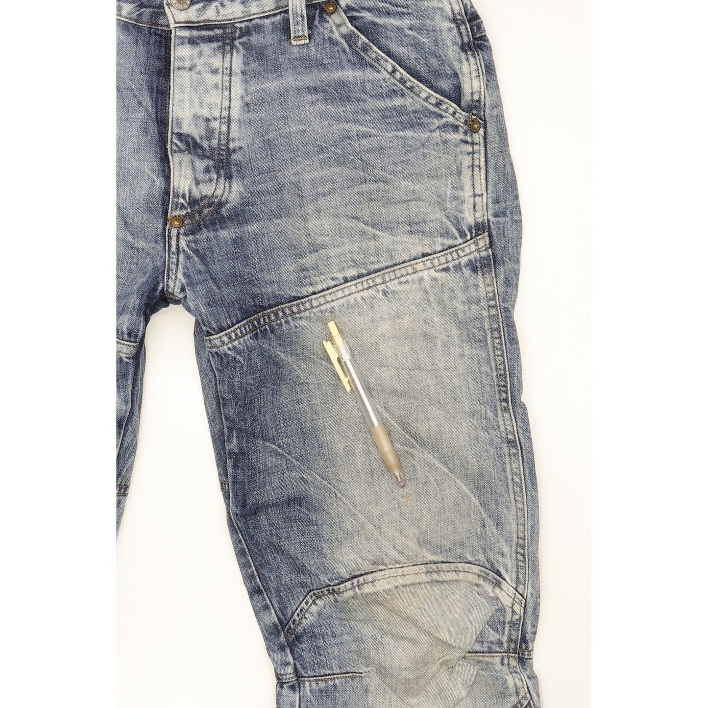 G-Star Elwood Men Blue Straight Regular Jeans W33 L32