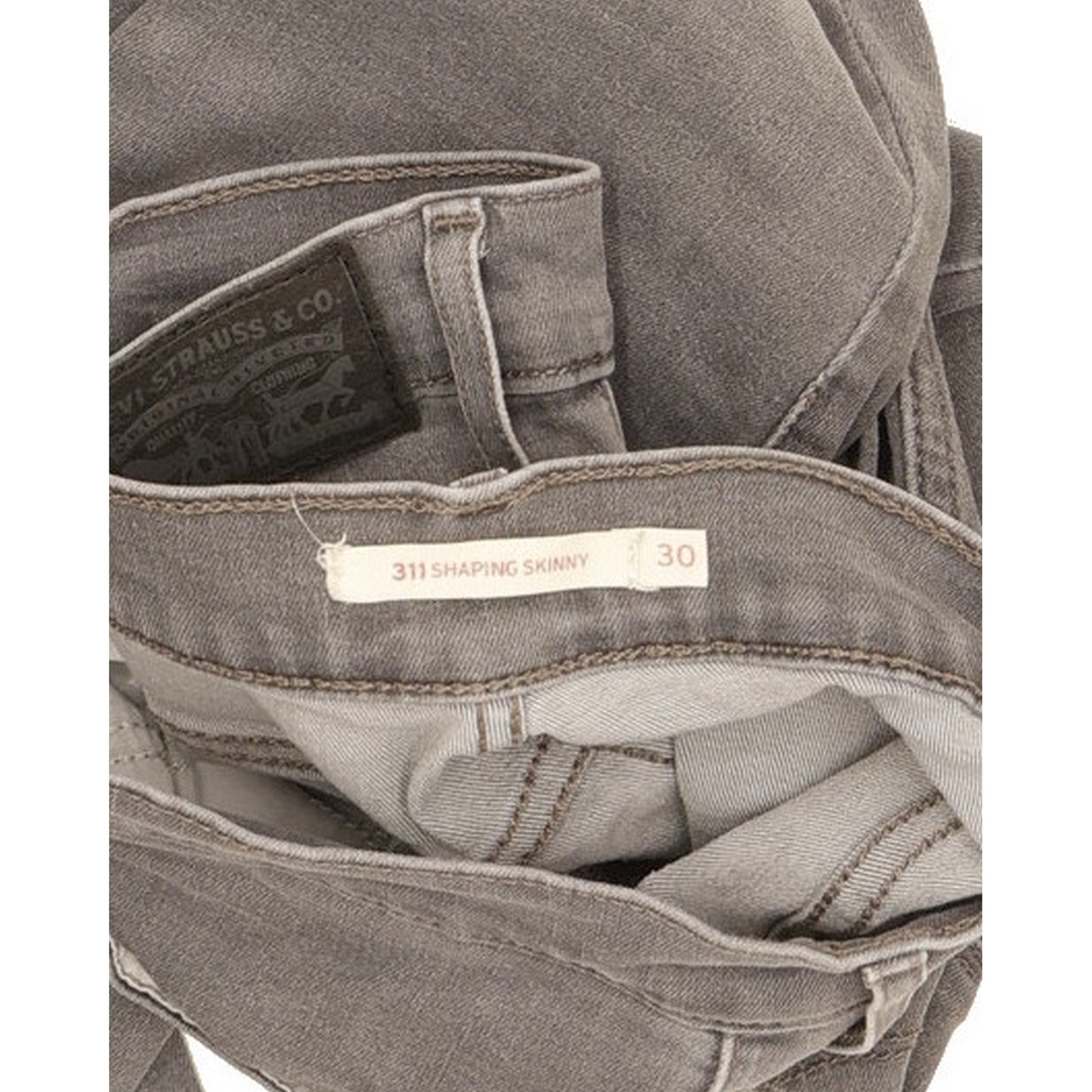 Levi's 311 Shaping Women Grey Skinny Slim Stretch Jeans W30 L30