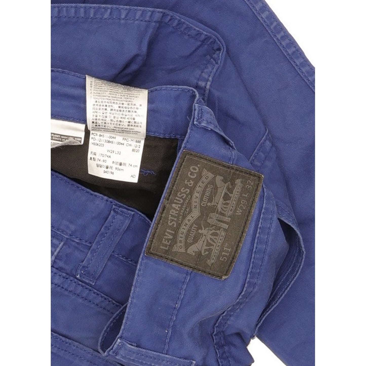 Levi's 511 Men Blue Straight Slim Stretch Jeans W29 L32