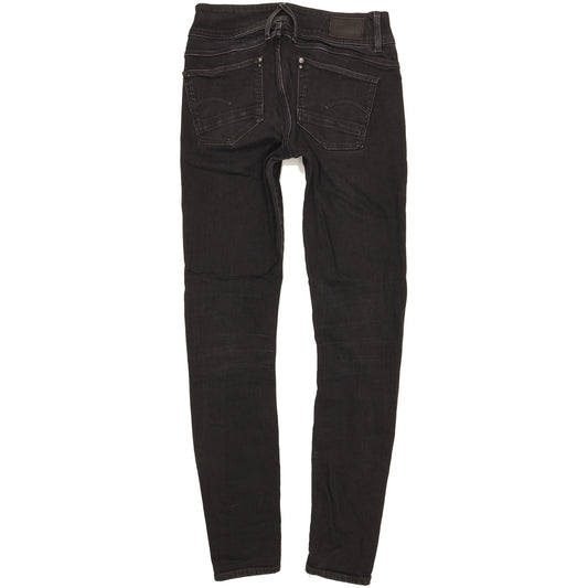 G-Star Lynn Women Black Skinny Slim Stretch Jeans W27 L31