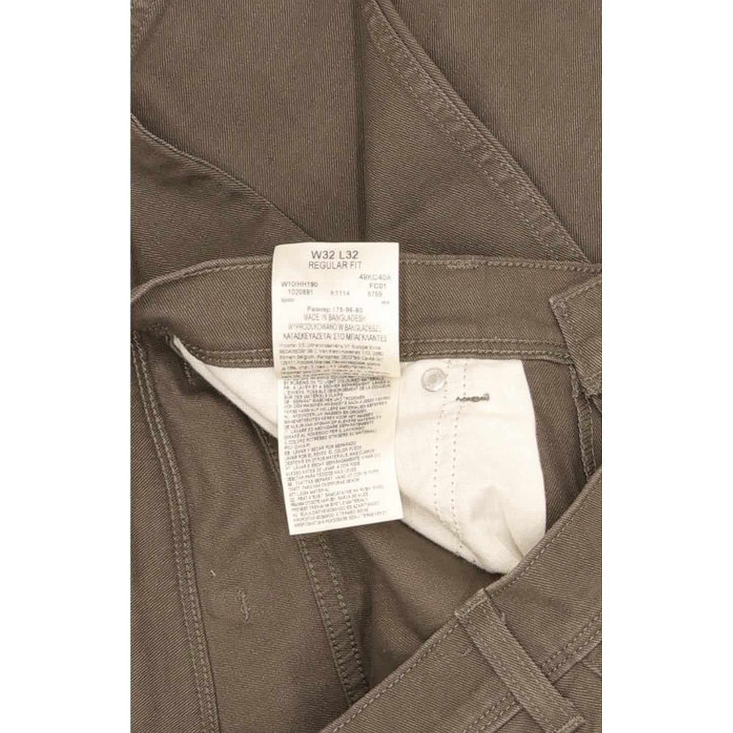 Wrangler Men Grey Straight Regular Stretch Jeans W32 L32