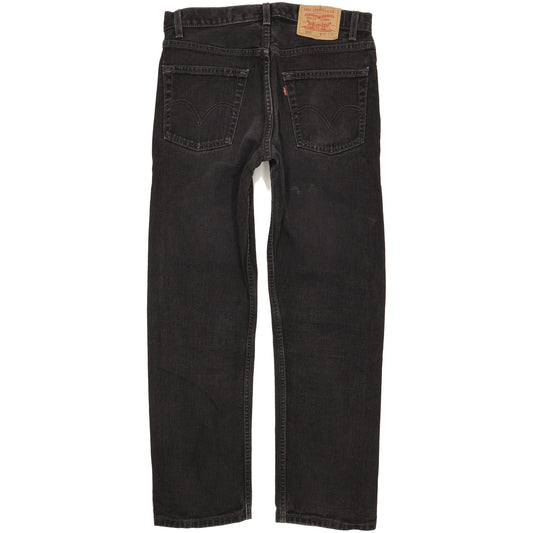 Levi's 505 Men Black Straight Regular Jeans W31 L29