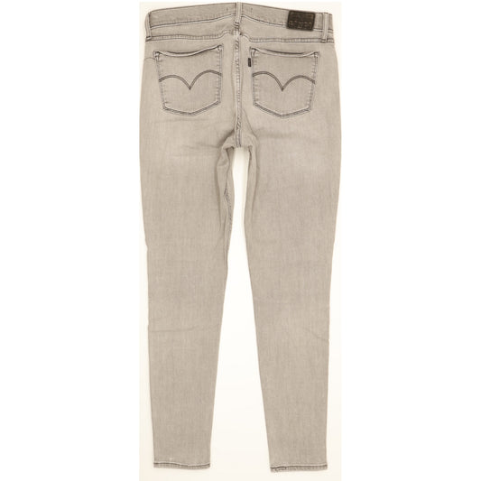 Levi's 710 Super Women Grey Skinny Slim Stretch Jeans W31 L29
