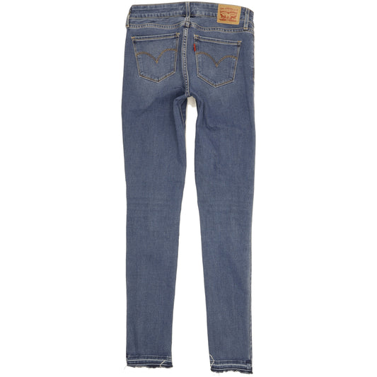 Levi's 711 Women Blue Skinny Slim Jeans W25 L32