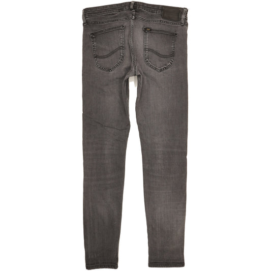 Lee Malone Men Black Skinny Slim Stretch Jeans W33 L33