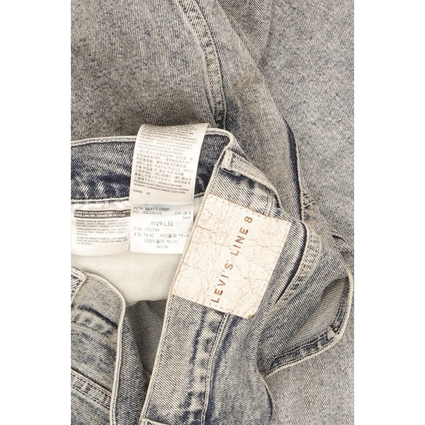 Levi's Line 8 Men Blue Skinny Slim Stretch Jeans W29 L32