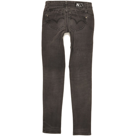 Levi's Demi Curve Women Black Skinny Slim Stretch Jeans W25 L31