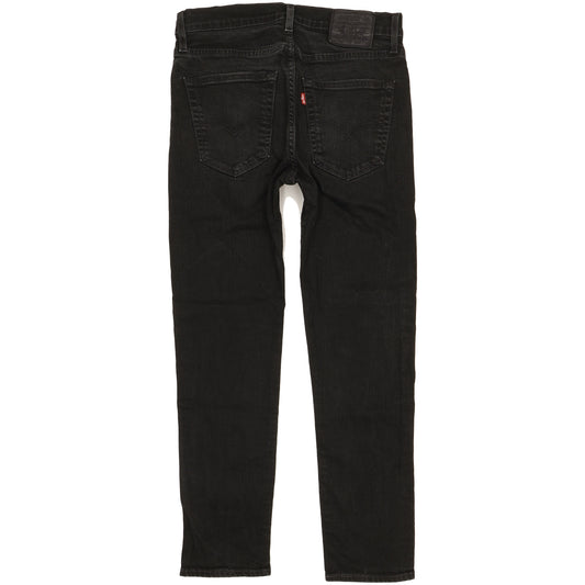 Levi's 512 Men Black Tapered Slim Stretch Jeans W32 L28