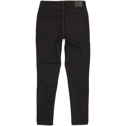 Levi's 721 Black Skinny Slim Stretch Jeans High Waisted W31 L30