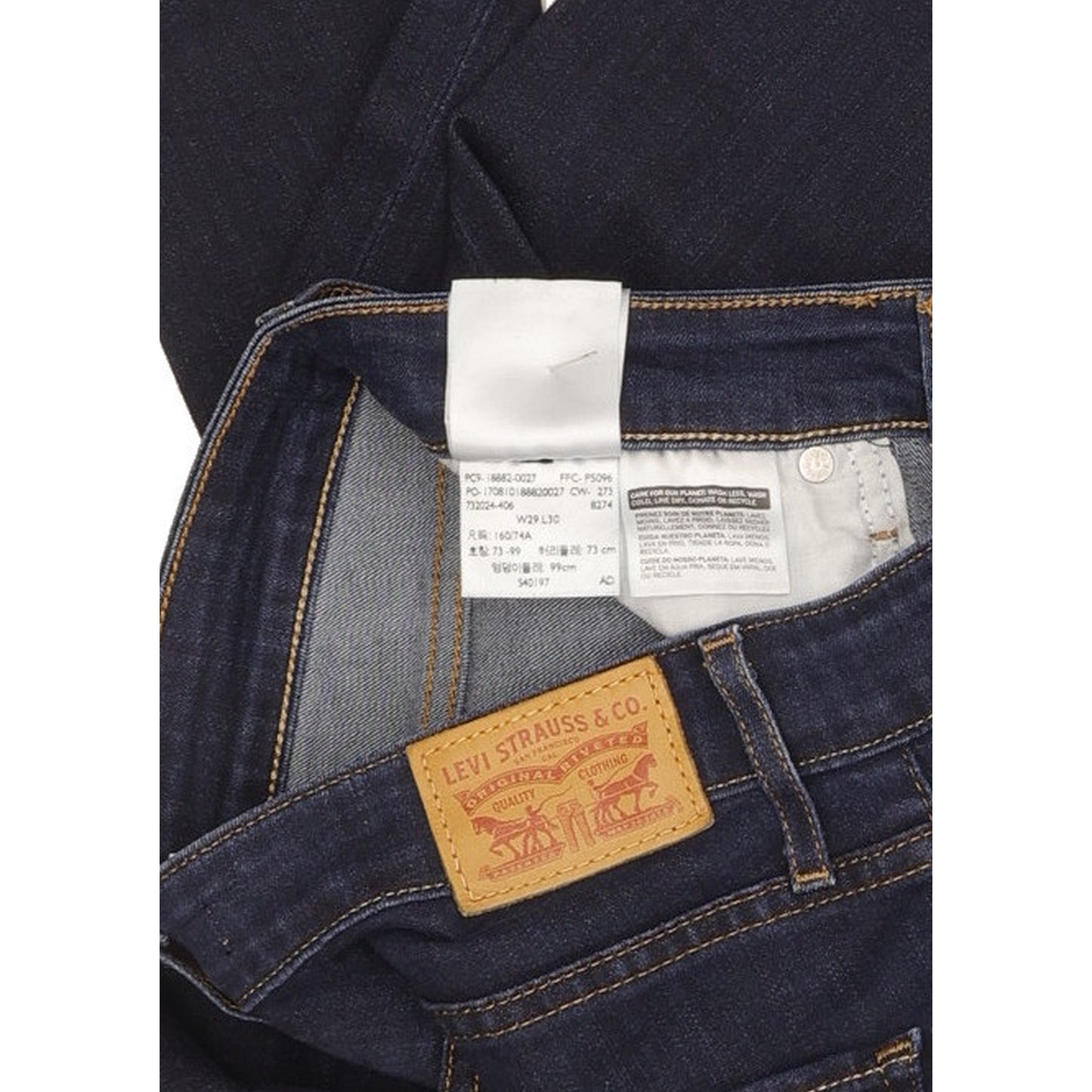 Levi's 721 Women Blue Skinny Slim Stretch Jeans W29 L30