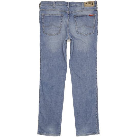 Mustang Tramper Men Blue Straight Regular Stretch Jeans W40 L35