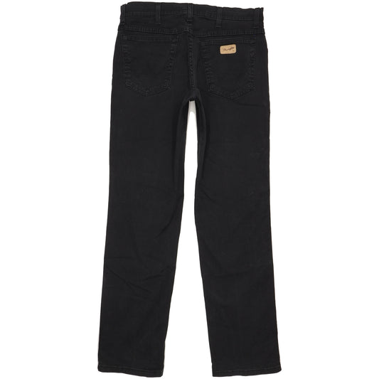 Wrangler Texas Men Black Straight Regular Stretch Jeans W33 L32