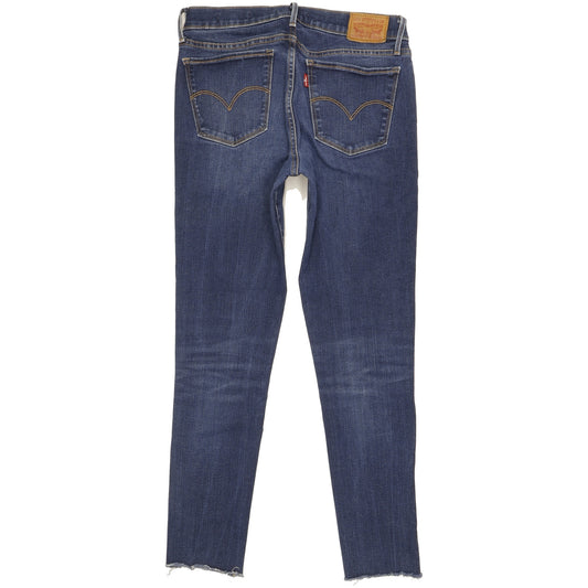 Levi's 710 Super Women Blue Skinny Slim Stretch Jeans W29 L27