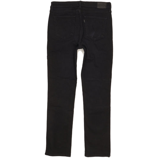 Levi's 724 Black Straight Slim Stretch Jeans High Waisted W31 L29