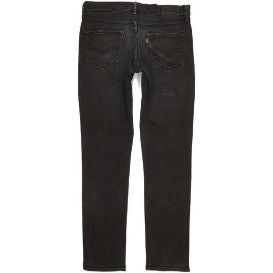 Levi's 511 Men Black Straight Slim Stretch Jeans W34 L33