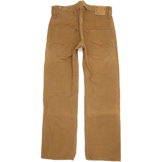 G-Star S.C. Radar Men Brown Straight Loose Jeans W31 L32